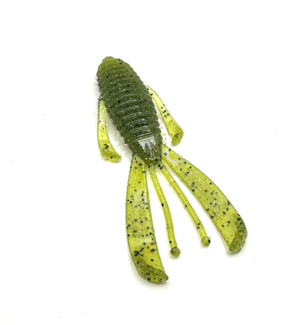 4in Knuckle Dragger Craw - Green Pumpkin Hybrid